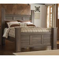 Rustic Modern Driftwood Queen Bed