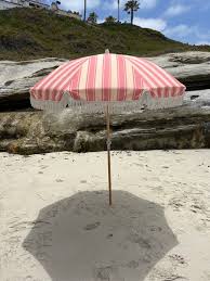 Patio Beach Umbrella Pink Stripe