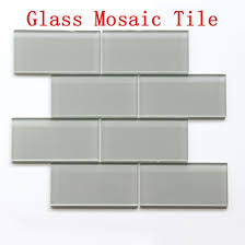 china 3d mirror white glass mosaic
