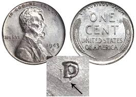 1943 D Lincoln Wheat Penny Steel Cent Boldy Doubled