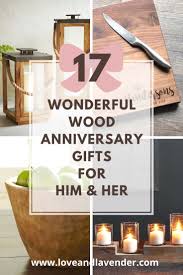 wood anniversary gifts for him her