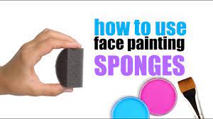 face painting sponges tutorial