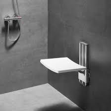 Adjustable Shower Seat Wall Mounted For