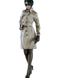 Ada Wong Long Fabric Coat From Game Resident Evil 2 - Yo Jackets