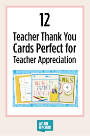 Type in your own greeting card verse to complete the quarterfold card. Printable Teacher Thank You Cards For Teacher Appreciation