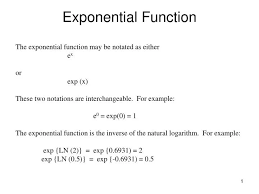 Ppt Exponential Function Powerpoint
