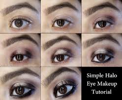 simple halo eye makeup tutorial with