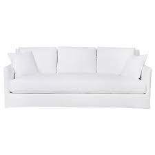 cotton slipcovered sofa