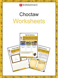 choctaw worksheets facts history