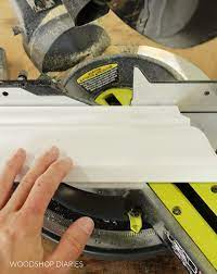 how to cut crown molding laying flat
