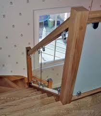 Glass Barading Oak Handrail With