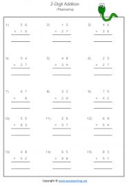 Subtraction with regroup printables for preschool and kindergarten basic geometry. Vertical Addition Worksheets Easy Teaching