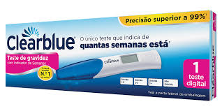 teste de gravidez clearblue digital com