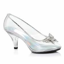 Clear Glass Slippers Cinderella Shoes
