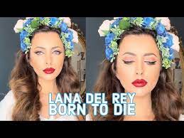 lana del rey born to hair makeup
