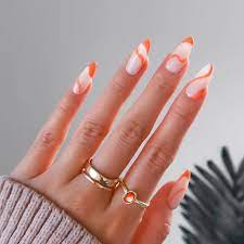 fake nails almond acrylic nails clear
