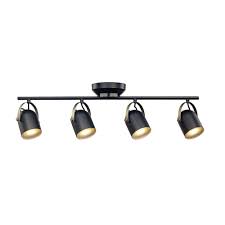 Monteaux Lighting 2 6 Ft Black And Antique Brass Integrated Led Track Light Kit Dc C4339 The Home Depot