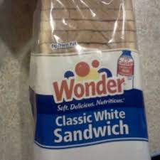 white sandwich bread and nutrition facts