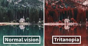 how colorblind people with tritanopia