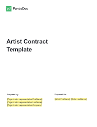 artist contract template free