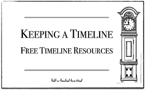 Keeping A Timeline Timeline Resources Half A Hundred Acre