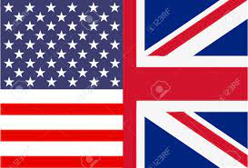 アメリカは、イギリス国旗にフラグを設定します。のイラスト素材・ベクター Image 77445123
