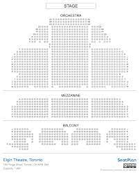 elgin theatre toronto seating chart