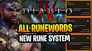 runes diablo iv rune words