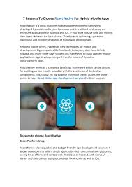 An average cost to make an app highly good freelancers still may build superior apps not worse than developer companies do. 7 Reasons To Choose React Native For Hybrid Mobile Apps By Anita Shah Issuu