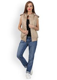 Allen Solly Sleeveless Solid Womens Jacket