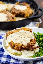 southern fried pork chops with white