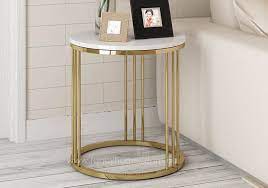 Bess Marble Top Side Table Coffee