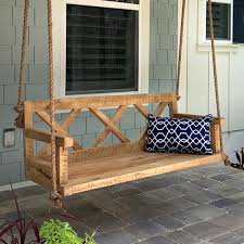 Porch Swing With Farmhouse Details X