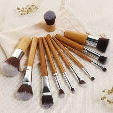 Brochas Para Maquillaje Profesional De Bambú Set De 11 Pzas | Meses sin  intereses