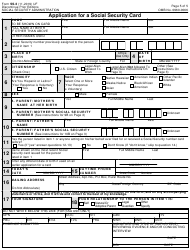 Sections 205(c) and 702 of the social security act allow us to collect the facts we ask for on this form. Form Ss 5 Download Fillable Pdf Or Fill Online Application For A Social Security Card Templateroller