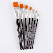 colouricious set of 7 flat brushes
