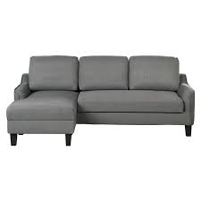 Lester Chaise Sleeper Sofa In Gray
