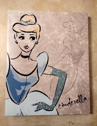 disney princess cinderella canvas art