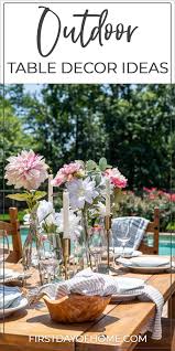 the best outdoor table decor ideas for