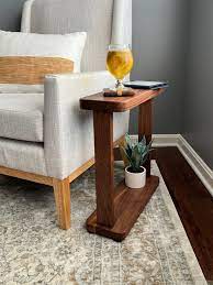 Liz Table Narrow Hardwood Side Table