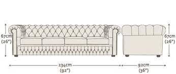 clic chesterfield four seater sofa