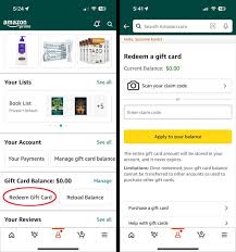 check your amazon gift card balance