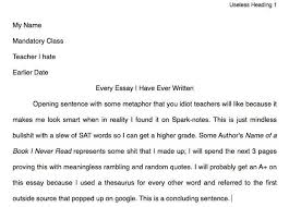 best college application essay ever written out