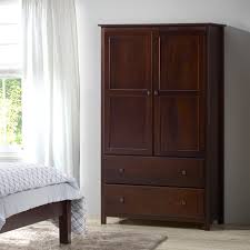 Complete your bedroom space with this armoire closet and keep all of your clothing organized in style. Grain Wood Furniture Shaker Wardrobe Armoire Reviews Wayfair
