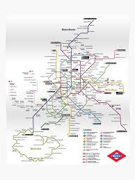 Madrid Metro Map Spain Update 2018 Paco De Lucia Line 9 Poster