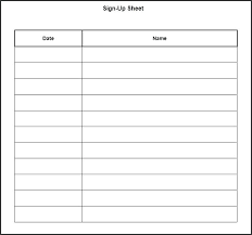 Free Sign Up Sheet Raffle In Sheets Template Whatapps Co