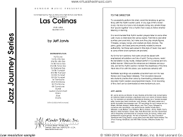 Jarvis Las Colinas Sheet Music Complete Collection For Jazz Band