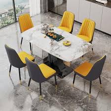 Furnito Modern Dining Table Set For 6
