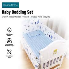 Iguana Cotton Baby Crib Bedding Set For