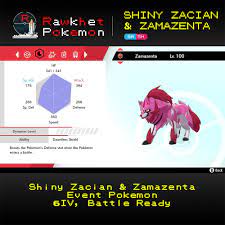 Shiny Zacian & Zamazenta (6IV, Event, Battle Ready) - Pokemon Sword and  Shield - Rawkhet Pokemon